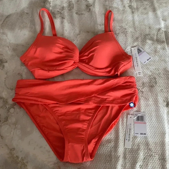 Bleu Rod Beattie Living Coral Two Piece Swimsuit - Picture 8 of 13